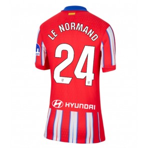 Atletico Madrid Robin Le Normand #24 Dámské Domácí Dres 2024-25 Krátký Rukáv